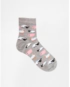 Asos Farm Animal Ankle Socks - Lyst