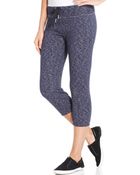 Calvin Klein Performance Spacedye Cropped Sweatpants - Lyst