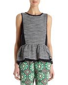 Sea Peplum Tank - Lyst
