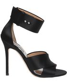 Badgley Mischka Kassie Satin High-Heel Sandals - Lyst