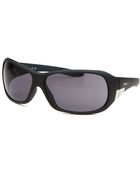 Timberland Women'S Rectangle Matte Black Sunglasses - Lyst