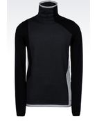 Emporio Armani Turtleneck Jumper In Virgin Wool - Lyst