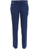 Michael Kors Zip Waist Wool Samantha Pant - Lyst