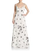 Valentino Floral Lace Dress - Lyst