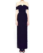 Grace Mmxiii Crepe Satin Gown Black - Lyst