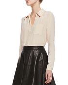 Diane von Furstenberg Lorelei Longsleeve Silk Blouse - Lyst