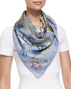 Gucci Flora Knight Foulard Square Scarf - Lyst