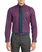 Ted Baker Geo Print Shirt - Lyst