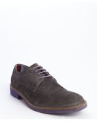 Ben Sherman Grey And Purple Suede Lace Up 'Flyn' Oxfords - Lyst