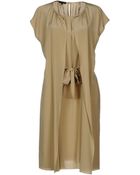 Silk And Soie Short Dress - Lyst