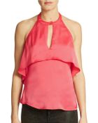 Guess Ruffled Halter Top - Lyst