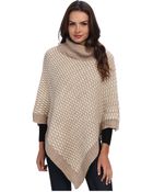 Calvin Klein Tuck Stitch Poncho - Lyst