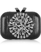 Kotur Margo Studded Snake Box Clutch - Lyst