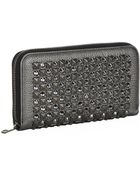Dolce & Gabbana Studded Zip-Around Wallet - Lyst
