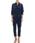 Current/Elliott The Shirley Overalls - Navy - Lyst