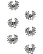 Topshop Crystal Flower Hair Clips - Lyst