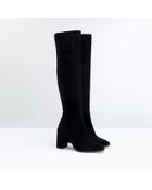 Zara High-Heeled Leather Boot - Lyst