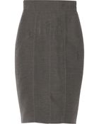 Burberry Prorsum Cotton And Silk-Blend Skirt - Lyst