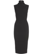 Victoria Beckham Wool And Silk-Blend Crepe Dress - Lyst