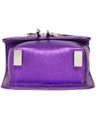Giuseppe Zanotti Grained Metallic Leather Shoulder Bag - Lyst
