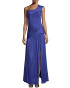 Halston Heritage Ruched One-Shoulder Gown - Lyst