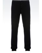 Emporio Armani Jersey Trousers - Lyst