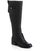 Nine West Vanista Leather Riding Boots - Lyst