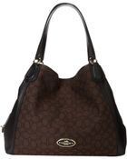 Coach Signature Edie Shoulder Bag - Lyst
