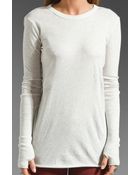 Enza Costa Cashmere Fitted Sweater - Lyst