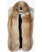 Yves Salomon Red Fox Fur Vest - Lyst