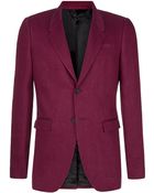 Burberry Prorsum Linen Twill Tailored Jacket - Lyst