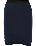 T By Alexander Wang Stretchmodal Mini Skirt - Lyst