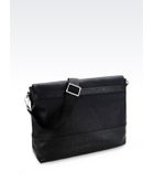 Armani Jeans Messenger Bag In Faux Leather - Lyst