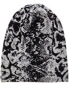 Autumn Cashmere Snake Print Beanie - Lyst