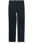 Bottega Veneta Crinkled Cotton-Blend Trousers - Lyst