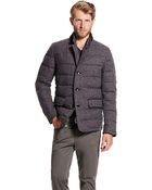 Vince Camuto Flannel Down Jacket - Lyst