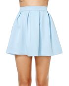Nasty Gal Scuba Skater Skirt - Blue - Lyst