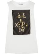 Acne Studios Zony Theatre Printed Cotton-Jersey Top - Lyst