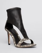 Elie Tahari Open Toe Platform Sandals - Conner High Heel - Lyst
