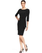 Alex Evenings Rhinestonetrim Ruffle Dress - Lyst