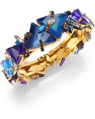 Erickson Beamon Talitha Crystal Cluster Bangle Bracelet - Lyst