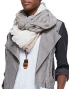 Eileen Fisher Sparkle Striped Infinity Scarf - Lyst