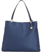 Tommy Hilfiger Jacquard Th Hinge Tote - Lyst