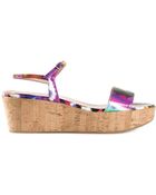 Stuart Weitzman 'Diverge' Wedge Sandals - Lyst