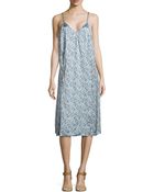 Stella McCartney Floral-Print Back-Pleat Dress - Lyst