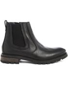 Tommy Hilfiger Celsea Boots With Curtis Crimped Sole In Black Leather - Lyst