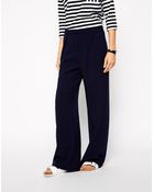 Asos Wide Leg Pants with Piping - Lyst