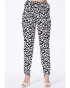 Missguided Ryleigh Abstract Animal Print Trousers - Lyst