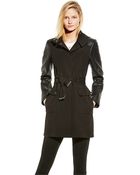 Vince Camuto Soft Shell Hooded Coat - Lyst