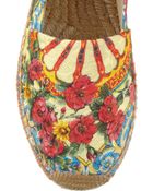 Dolce & Gabbana Printed Brocade Espadrilles - Lyst